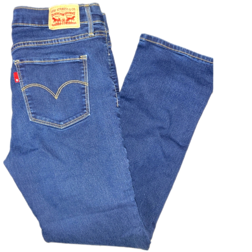 LEVIS WOMENS JEANS 314 SHAPING STRAIGHT DARK INDIGO SZ 30